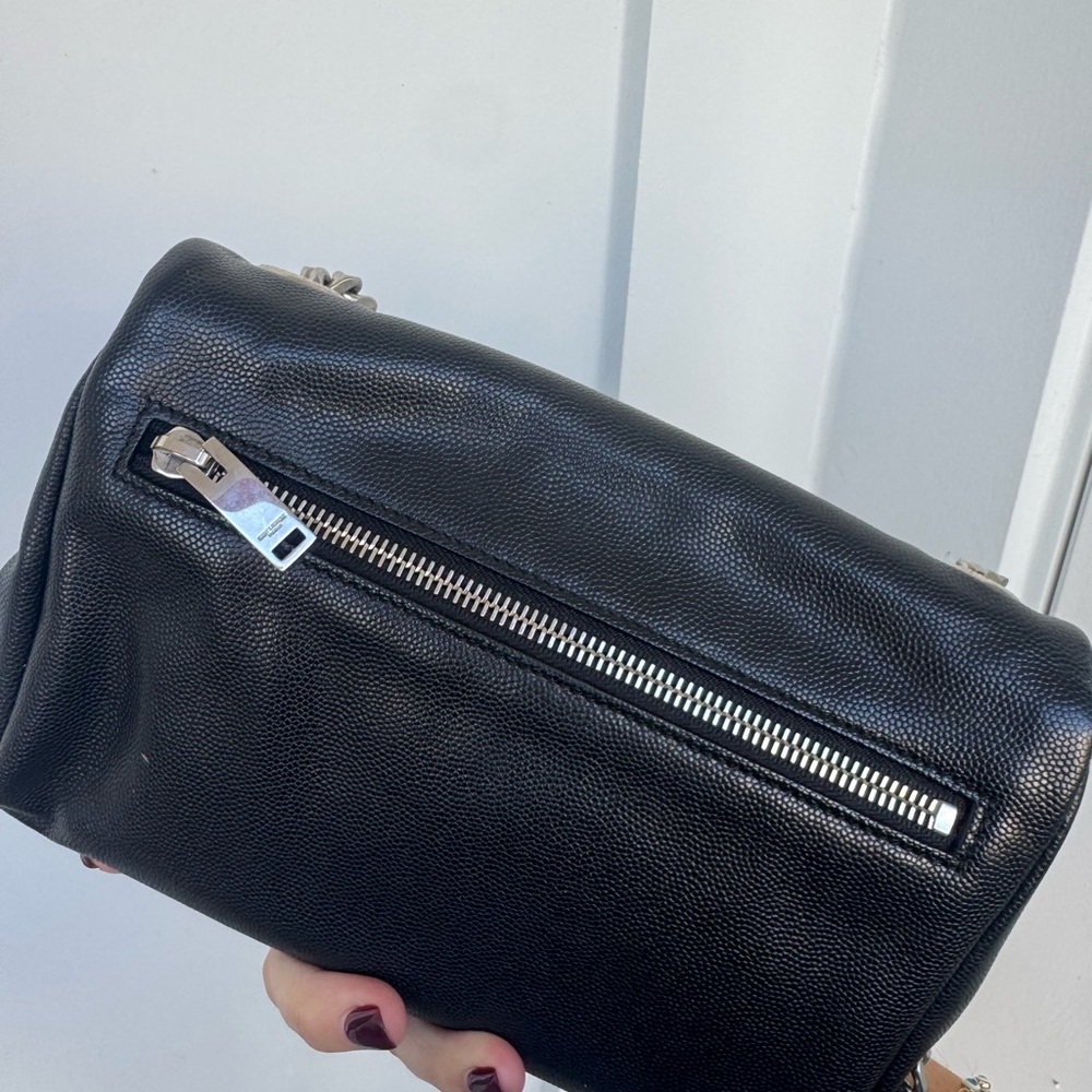 Saint Laurent YSL West Hollywood Bag – Black Pebbled Leather – Authentic - Picture 6 of 12
